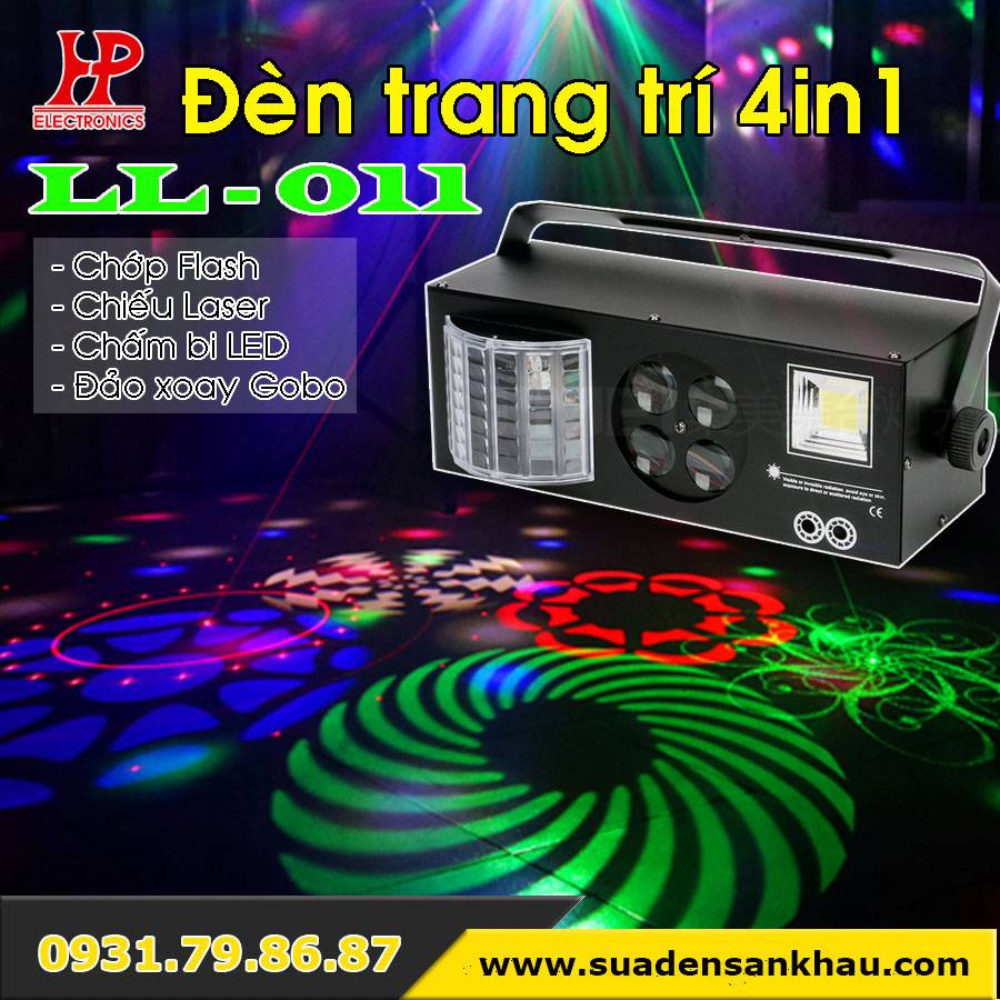 Đèn trang trí phòng karaoke giá rẻ 4in1 LL- 011